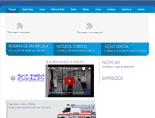 Tablet Screenshot of escolapolitec.com.br